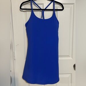 HALARA Royal Blue Mini Dress with Strappy Back